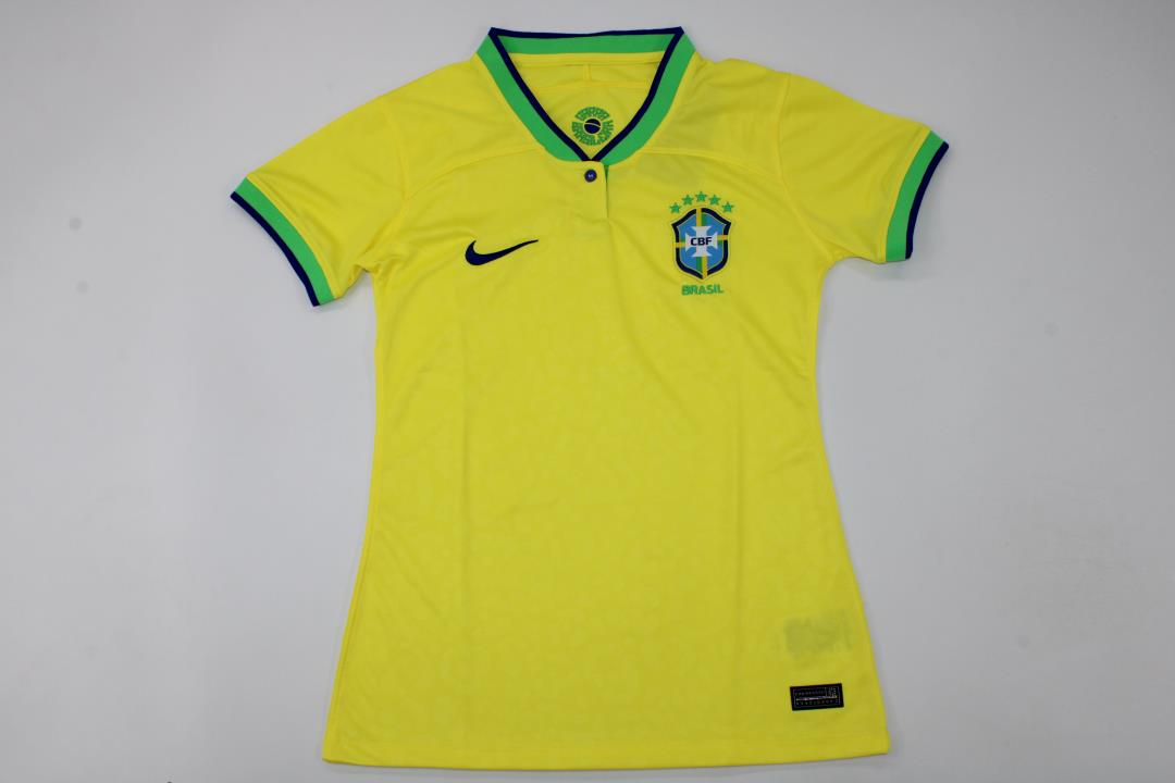 AAA Quality Brazil Woman 2022 World Cup Home Soccer Jersey